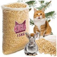 ŻWIREK PELLET JASNY SOSNOWY DLA KOTA KRÓLIKA ŚWINKI MORSKIEJ DO KUWETA 15KG