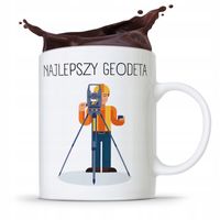 Kubek Prezent Dla Geodety Najlepszy Geodeta Z Nadrukiem Ze Zdjęciem