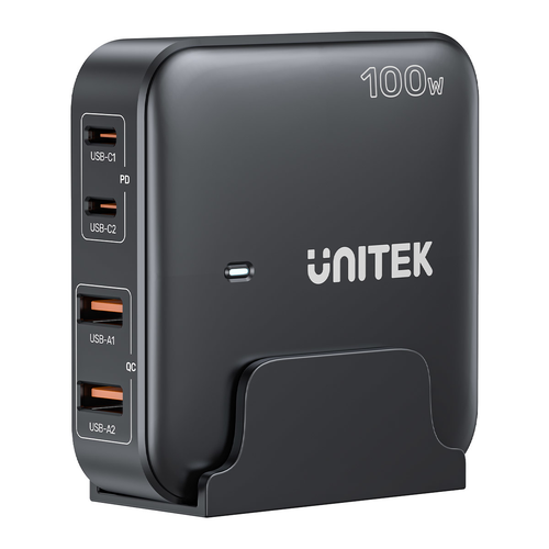 Unitek Ładowarka biurkowa GaN 100W 2xUSB-A 2xUSB-C na Arena.pl