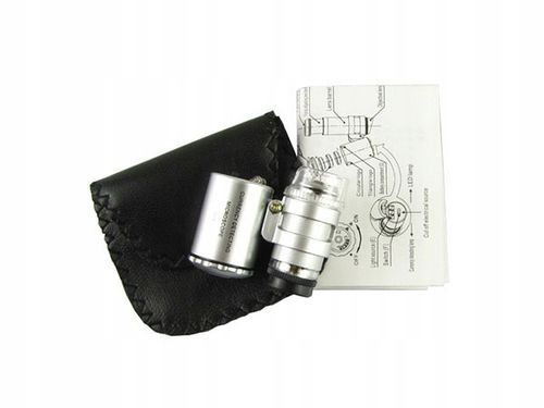 QIKtech Mini Mikroskop precyzyjny lupa zegarmistrzowska 60x powiększenie na Arena.pl