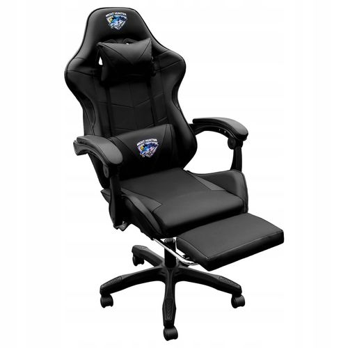 FOTEL gamingowy z MASAŻEM pleców KOMPUTEROWY OBROTOWY dla gracza +PODNÓŻEK! na Arena.pl