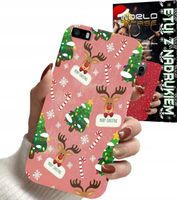 ETUI CASE DO IPHONE SE 2020 - ŚWIĄTECZNE WZORY NA ŚWIĘTA RENIFER CHOINKA