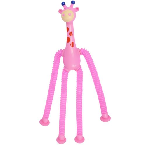 Żyrafa pop tube rurka rozciągania z przyssawkami sensoryczna różowy na Arena.pl