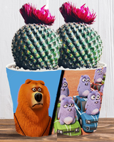 Doniczka do kwiatów/roślin - Grizzy i Lemingi