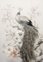 Plakat 68x98cm Pawia Gracja