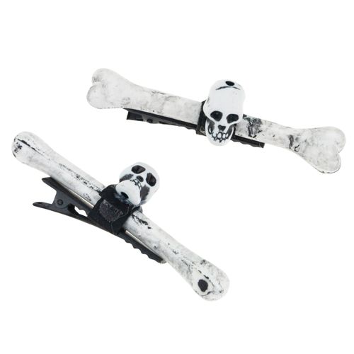 SPINKI DO WŁOSÓW HALLOWEEN KOŚCIOTRUP KOŚCI CZASZKA 3D DODATEK DO STROJU na Arena.pl