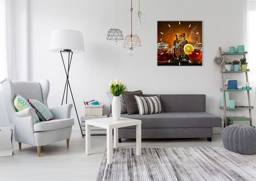 Zegar Ścienny - Herbata Napar  - 60X60 Cm - C3Ac60X60-2434 na Arena.pl