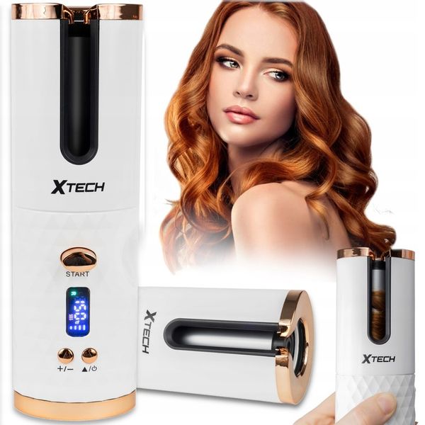 LOKÓWKA DO WŁOSÓW AUTOMATYCZNA CERAMICZNA LCD CURL BIAŁA XTECH zdjęcie 1
