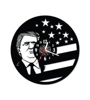 Zegar ścienny z płyty winylowej USA - Donald Trump 55.5