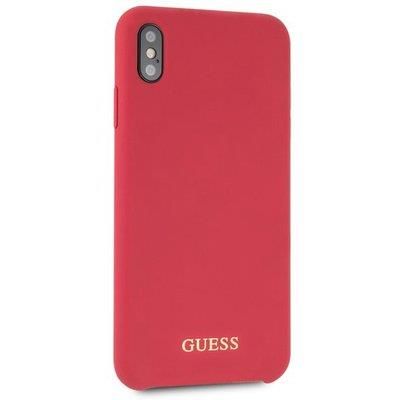 Etui Guess Silicone do iPhone Xs Max (czerwone) na Arena.pl