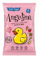 LITTLE ANGEL Chrupki kukurydziane mini ANGELINA marchew jabłko od 7 mc. 30g