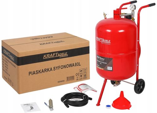 piaskarka syfonowa 80l + akcesoria kd5855 na Arena.pl