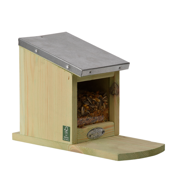 Karmnik dla wiewiórek drewniany - ocynkowany dach zdjęcie 6