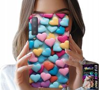 ETUI DO SAMSUNG A7 2018 - KOLOROWE SERCA MOŻLIWOŚĆ PERSONALIZACJI