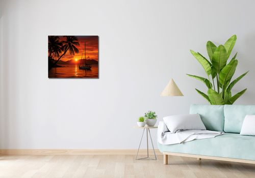 Obraz 60x50cm Tropikalny Zachód na Arena.pl