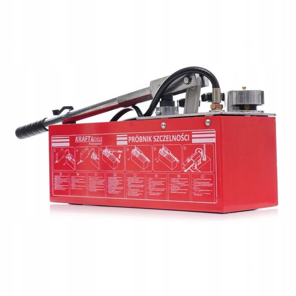 POMPA KONTROLNA DO PRÓB CIŚNIENIOWYCH SZCZELNOŚCI 0-50KG 45ML 12L TESTER zdjęcie 2