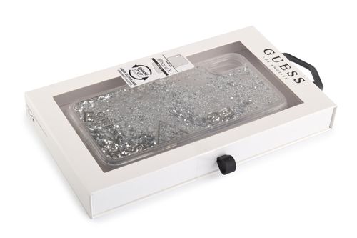 GUESS HARD CASE LIQUID GLITTER Apple iPhone X - SILVER na Arena.pl