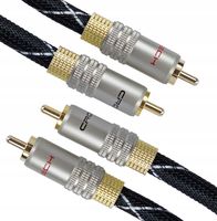Kabel przewód cinch 2RCA-2RCA CROSS-TECH OFC 1m