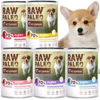 RAW PALEO PUPPY DOG 400g zestaw 5 smaków karmy dla szczeniaka psa - 5x400g