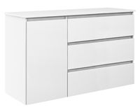 KOMODA MEGAN 120 K5 BIAŁA na ubrania do salonu przedpokoju sypialni