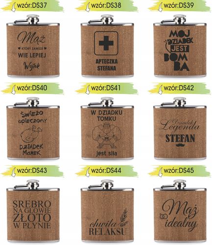 GRAWER Piersiówka 200 ml personalizowany prezent dla chłopaka na Arena.pl