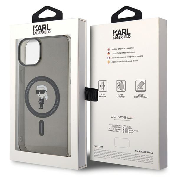 Etui Karl Lagerfeld do iPhone 15 Plus, iPhone 14 Plus, Czarny, MagSafe zdjęcie 8