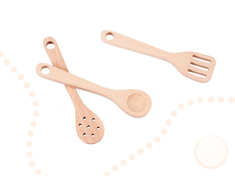 Kuchnia drewniana dla dzieci MDF retro z akcesoriami BOHO 100cm zdjęcie 10