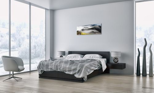 Obraz Na Płótnie - Góry Droga Mgła - 90X30 Cm - Ab90X30-2444 na Arena.pl