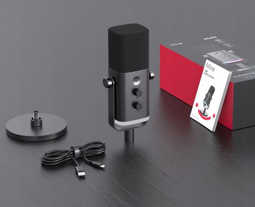 Mikrofon dynamiczny studyjny Fifine AM8 AMPLIGAME USB/XLR RGB gamingowy PnP na Arena.pl