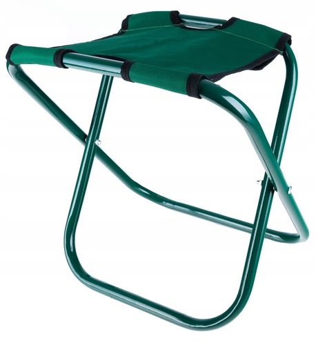 Stołek Składany Taboret Ogrodowy Wędkarski Z Torbą Na Narzędzia na Arena.pl