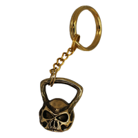 Lazy Superman - Brelok mosiężny KETTLEBELL CZASZKA