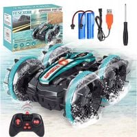 SAMOCHÓD ZDALNIE STEROWANY RC GESTAMI AMFIBIA 2 PILOTY 4x4 360° PŁYWAJĄCY