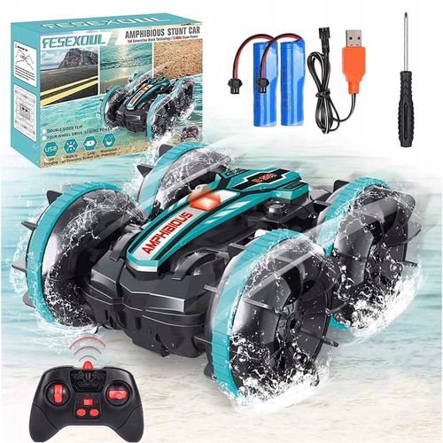 SAMOCHÓD ZDALNIE STEROWANY RC GESTAMI AMFIBIA 2 PILOTY 4x4 360° PŁYWAJĄCY na Arena.pl