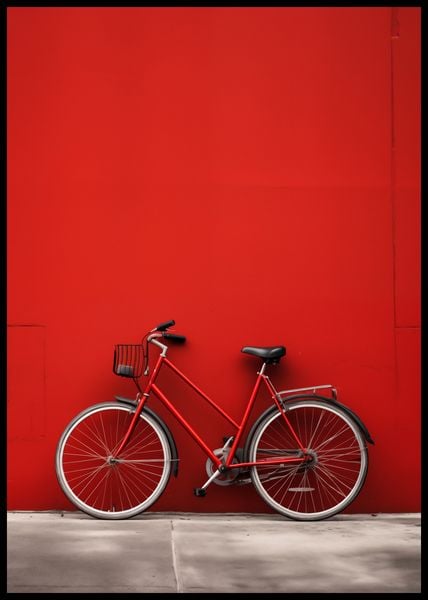 Plakat 59,4x84,1cm Czerwony Rower zdjęcie 2