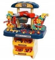 Warsztat DLA CHŁOPCA Majsterkowicz budowniczy ZESTAW wiertarka 246el (W031)