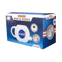 Zestaw Kubek Puzzle 100 el. NASA Ceramiczny Kubek 400ml Księżyc Kosmos