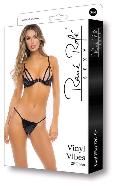 Vinyl Vibes 2Pc Set Black, M/L zdjęcie 3