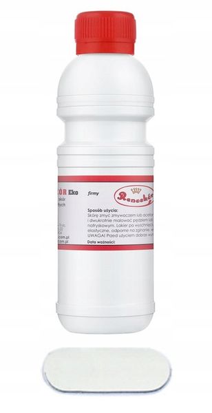 RENOSKÓR FARBA LAKIER DO SKÓRY BIAŁY 200 ml zdjęcie 1