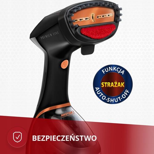 Parownica do ubrań żelazko parowe duża moc 2000W czarna MPM MZP-03 na Arena.pl