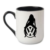 KUBEK "VOLKSWAGEN" Wzór - Elegant Coffee Czarny 330 ml