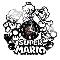 Zegar ścienny z płyty winylowej Super Mario 726.14