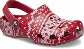 Dziecięce Lekkie Buty Klapki Chodaki Crocs Classic Holiday Sweater 25-26