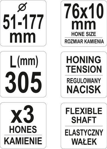 honownica do cylindrów 51-177mm - yt-05812 na Arena.pl