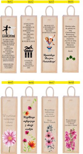 nadruk uv SKRZYNKA NA WINO prezent na 18-tke osiemnastkę na Arena.pl