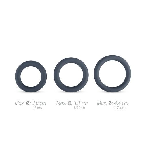 3 piece cock ring set   grey na Arena.pl