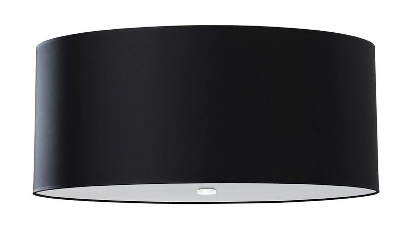 Sufitowa LAMPA plafon SL.0794 okrągła OPRAWA abażurowa czarna zdjęcie 1