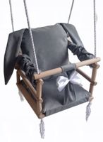 Huśtawka 3w1 dzieci SZARA dom ogród prezent pokój