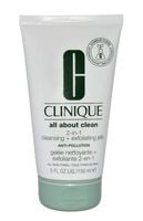 clinique all about clean 2 in 1 cleansing + exfoliating jelly 150ml