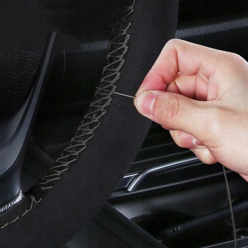 POKROWIEC NA KIEROWNICĘ ALCANTARA ZAMSZOWY Z Jednego Kawałka DO OBSZYCIA na Arena.pl