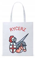 Dla Dzieci Syna Córki Torba Eco Biała Shopper Z Nadrukiem Ze Zdjęciem